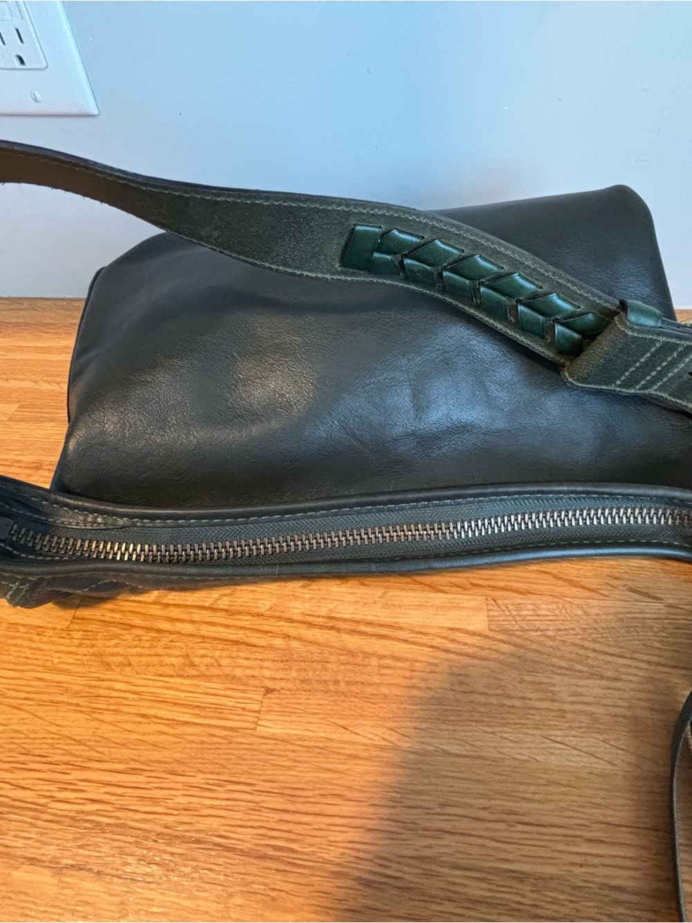 Coach Bag XL Bleecker Tattersall Duffle Sac Bottle Green Style 11423 - Picture 14 of 16
